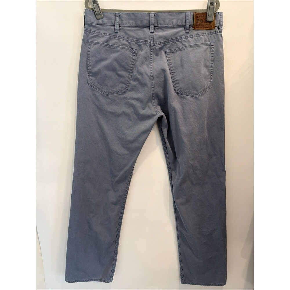 Polo Ralph Lauren Mens 650 Straight Leg Chino Slate Blue Gray Cotton Pants 36x32 - Picture 3 of 16